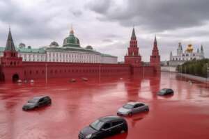 Lago di sangue nella Piazza Rossa: il monito per la festa della Russia della giornalista Ovsjannikova Lago di sangue nella Piazza Rossa: il monito per la festa della Russia della giornalista Ovsjannikova