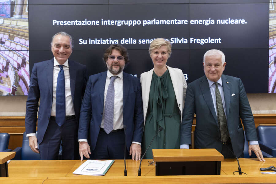 MARCO OSNATO – PRESIDENTE VI COMMISSIONE FINANZE , SILVIA FREGOLENT – SENATRICE , SANDRO SISLER – SENATORE , ROBERTO BAGNASCO – DEPUTATO