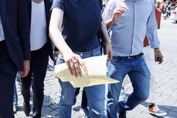 Foto Roberto Monaldo / LaPresse
17-06-2023 Roma
Politica
Manifestazione contro il lavoro precario organizzata dal Movimento 5 Stelle
Nella foto Elly Schlein
17-06-2023 Rome (Italy)
Politics
Demonstration against precarious work organized by the Five star movement
In the pic Elly Schlein Foto Roberto Monaldo / LaPresse
17-06-2023 Roma
Politica
Manifestazione contro il lavoro precario organizzata dal Movimento 5 Stelle
Nella foto Elly Schlein
17-06-2023 Rome (Italy)
Politics
Demonstration against precarious work organized by the Five star movement
In the pic Elly Schlein