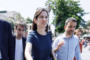 Foto Roberto Monaldo / LaPresse
17-06-2023 Roma
Politica
Manifestazione contro il lavoro precario organizzata dal Movimento 5 Stelle
Nella foto Elly Schlein

17-06-2023 Rome (Italy)
Politics
Demonstration against precarious work organized by the Five star movement
In the pic Elly Schlein
