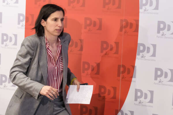 Foto Mauro Scrobogna /LaPresse
16-05-2023 Roma (Italia) – Politica –  PD commenta risultati elettorali delle elezioni amministrative – Nella foto: la Segretaria del PD Elly Schlein 

May 16, 2023 Rome (Italy) – Politics – PD comments on electoral results of local elections – In the photo: PD Secretary Elly Schlein