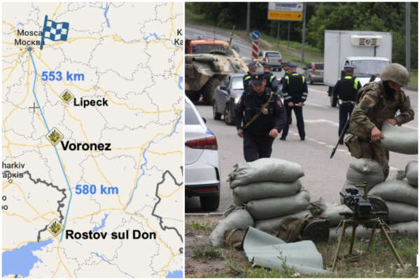 La marcia su Mosca della Wagner, la propaganda (“arriveranno alle 21”) e la capitale blindata: “Putin non è scappato”