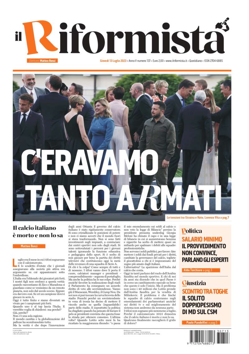 Quotidiano del 13 luglio 2023