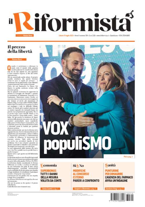 Quotidiano del 15 luglio 2023
