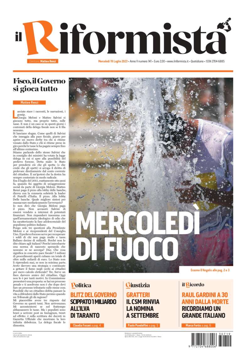Quotidiano del 19 luglio 2023