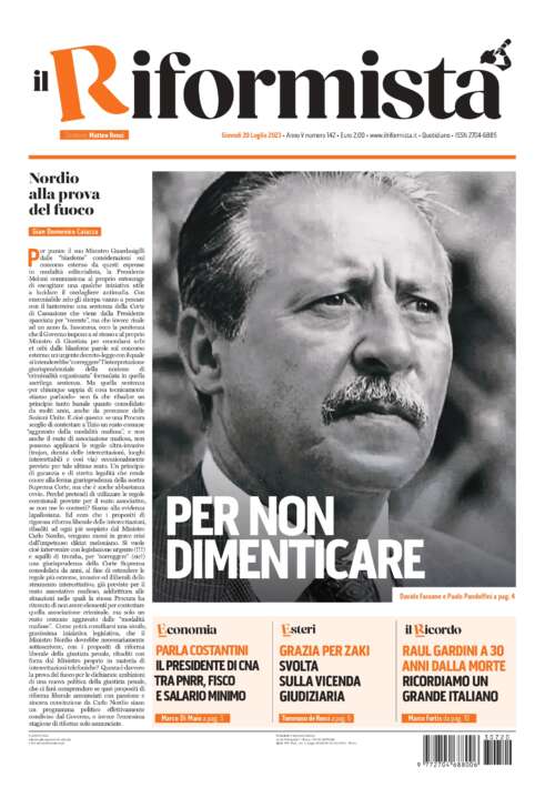 Quotidiano del 20 luglio 2023