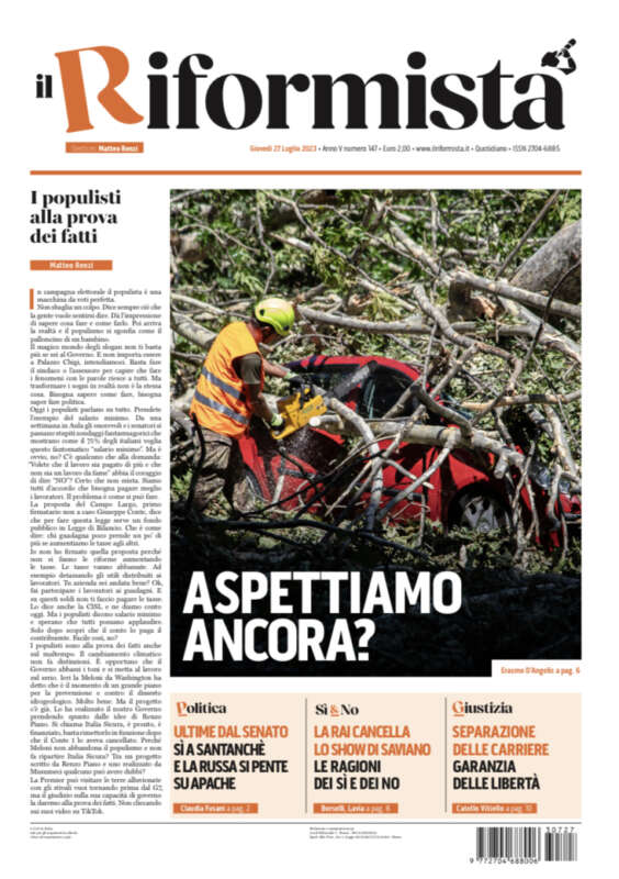 Quotidiano del 27 luglio 2023