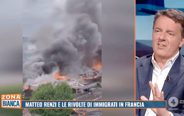 Rivolta in Francia, Renzi: “Prima legge e ordine, non è rivolta sociale”