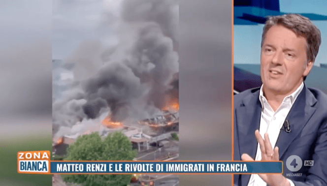 Rivolta in Francia, Renzi: “Prima legge e ordine, non è rivolta sociale”