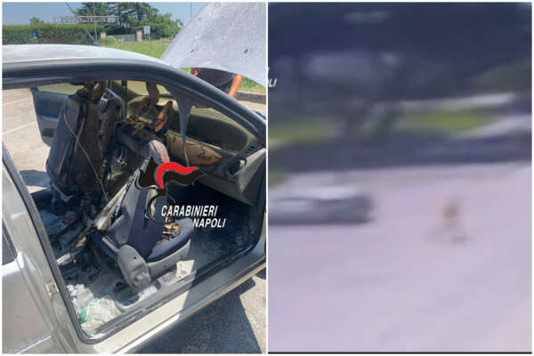 Massacrata di botte dal compagno, scappa in auto e va a denunciare: lui la segue e dà fuoco alla vettura