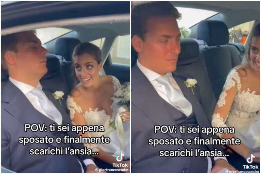Sposo sviene dopo il “sì”: “Ti prego non chiedere il divorzio”, il video del matrimonio fa impazzire Tiktok. La reazione della sposa