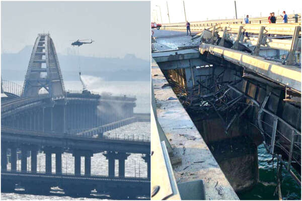 Attacco ucraino al ponte di Crimea, traffico bloccato | Ecco perché è così importante