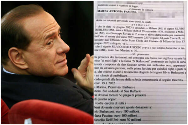 Testamento Berlusconi, non è da escludere un contenzioso Testamento Berlusconi, non è da escludere un contenzioso
