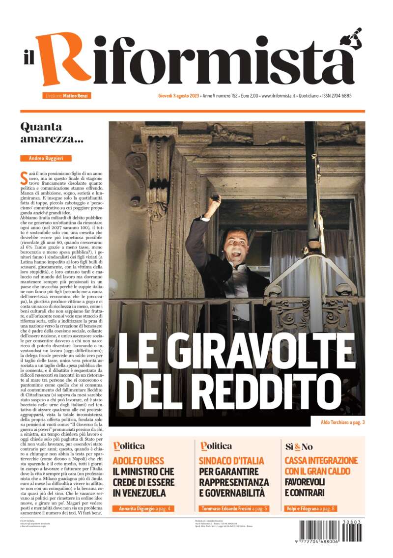 Quotidiano del 3 Agosto 2023