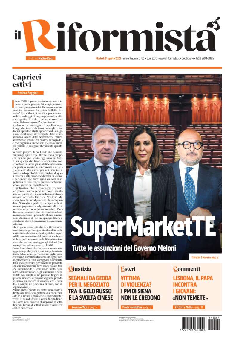 Quotidiano dell’8 Agosto 2023