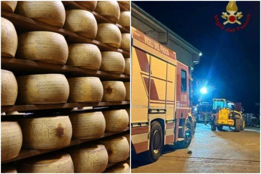 Crollano scaffali con 25mila forme di grana Padano, titolare travolto e schiacciato: ritrovato cadavere dopo ore di ricerche