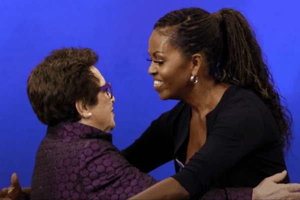 Tennis, UsOpen: 50 anni di eguaglianza. Michelle Obama omaggia Billie Jean King