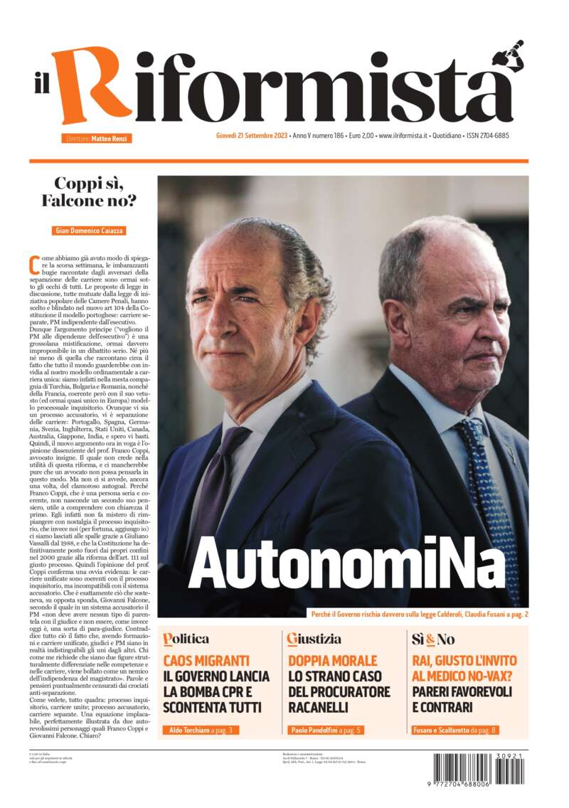 Quotidiano del 21 Settembre 2023