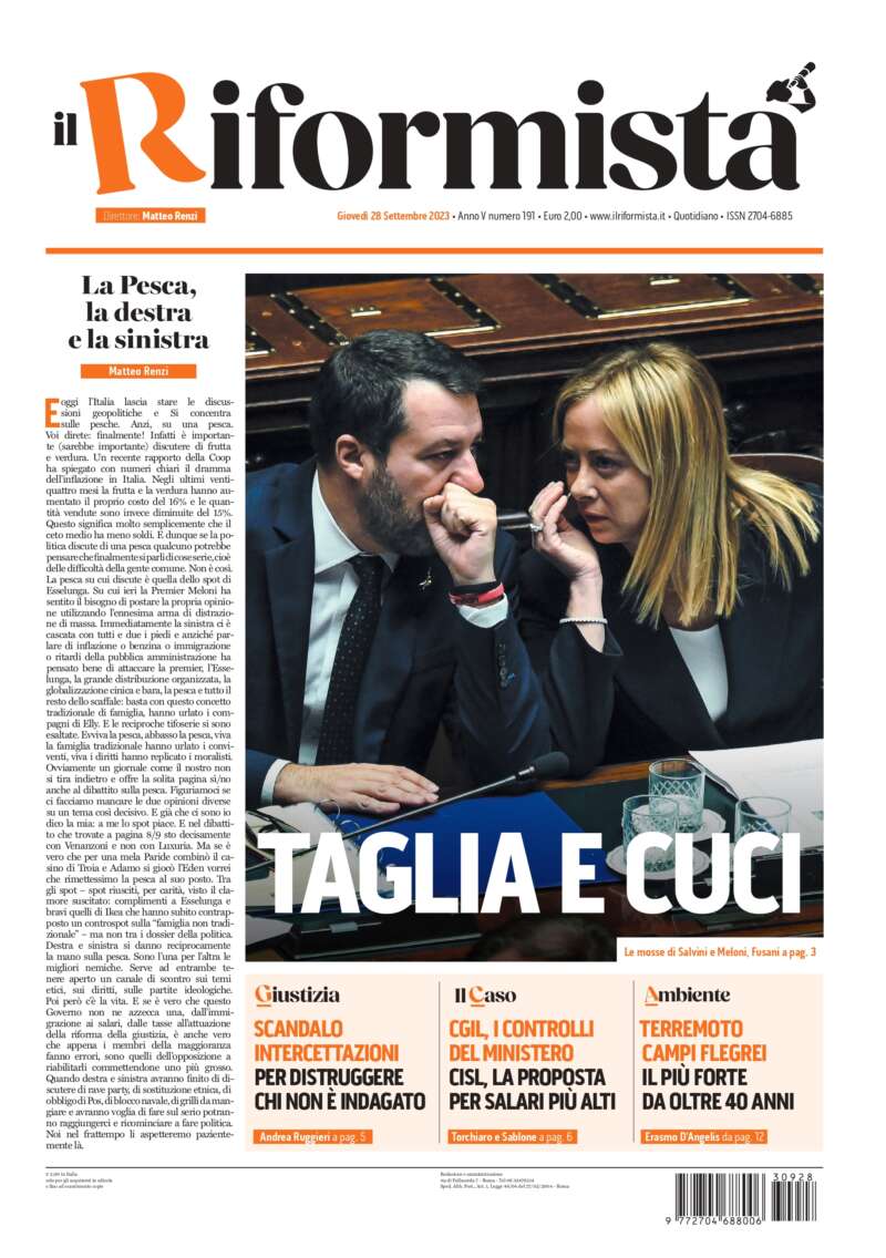 Quotidiano del 28 Settembre 2023