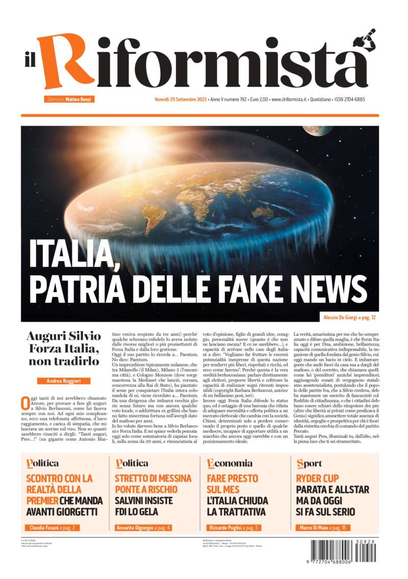 Quotidiano del 29 Settembre 2023