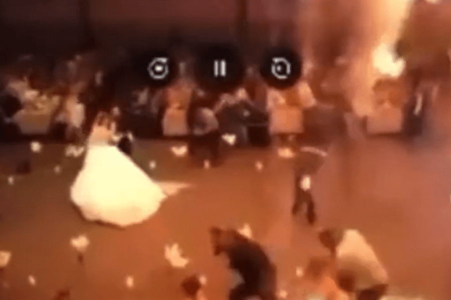 Orrore alla festa di matrimonio: oltre 100 vittime per i fuochi d’artificio. L’incendio divampato in pochi minuti, morti gli sposi. Video