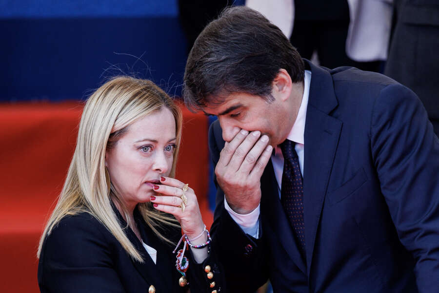 Foto Roberto Monaldo / LaPresse
02-06-2023 Roma
Politica
Festa della Repubblica – Rivista militare
Nella foto Giorgia Meloni, Raffaele Fitto

02-06-2023 Rome (Italy)
Politics
Republic day – Military parade
In the pic Giorgia Meloni, Raffaele Fitto