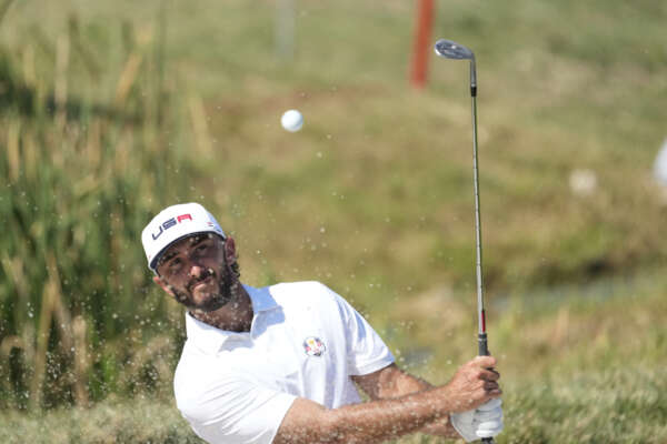 United States’ Max Homa plays out of a bunker on the 10th green during a practice round ahead of the Ryder Cup at the Marco Simone Golf Club in Guidonia Montecelio, Italy, Thursday, Sept. 28, 2023. The Ryder Cup starts Sept. 29, at the Marco Simone Golf Club. (AP Photo/Andrew Medichini)


Associated Press/LaPresse
Only Italy and Spain