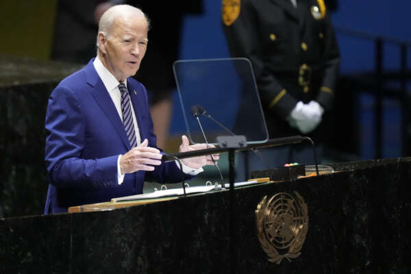 US President Joe Biden addresses the 78th session of the United Nations General Assembly, Tuesday, Sept. 19, 2023 at United Nations headquarters. (AP Photo/Mary Altaffer)
Associated Press/LaPresse
Only Italy and Spain US President Joe Biden addresses the 78th session of the United Nations General Assembly, Tuesday, Sept. 19, 2023 at United Nations headquarters. (AP Photo/Mary Altaffer)
Associated Press/LaPresse
Only Italy and Spain