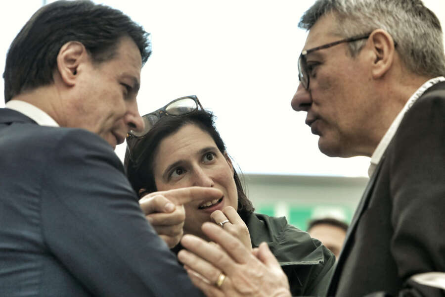 GIUSEPPE CONTE POLITICO, ELLY SCHLEIN SEGRETARIA PD, MAURIZIO LANDINI SEGRETARIO GENERALE CGIL