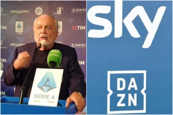 De Laurentiis contro Dazn e Sky: “Il calcio italiano morirà, le loro modalità di ripresa fanno ridere”