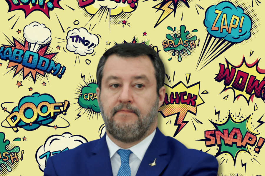 Salvini, più comics di così