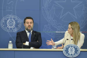 MATTEO SALVINI MINISTRO INFRASTRUTTURE, LA PRESIDENTE DEL CONSIGLIO GIORGIA MELONI MATTEO SALVINI MINISTRO INFRASTRUTTURE, LA PRESIDENTE DEL CONSIGLIO GIORGIA MELONI