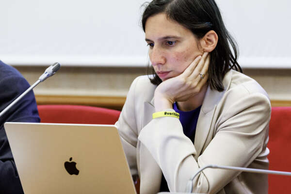 Foto Roberto Monaldo / LaPresse
06-07-2023 Roma
Politica
Produzione intelligente – Evento organizzato dal Partito Democratico
Nella foto Elly Schlein
06-07-2023 Rome (Italy)
Politics
Event organized by the Democratic Party
In the pic Elly Schlein Foto Roberto Monaldo / LaPresse
06-07-2023 Roma
Politica
Produzione intelligente – Evento organizzato dal Partito Democratico
Nella foto Elly Schlein
06-07-2023 Rome (Italy)
Politics
Event organized by the Democratic Party
In the pic Elly Schlein