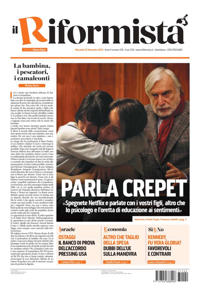 Quotidiano del 22 Novembre 2023