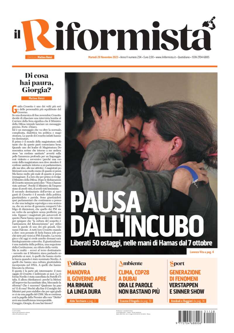 Quotidiano del 28 Novembre 2023