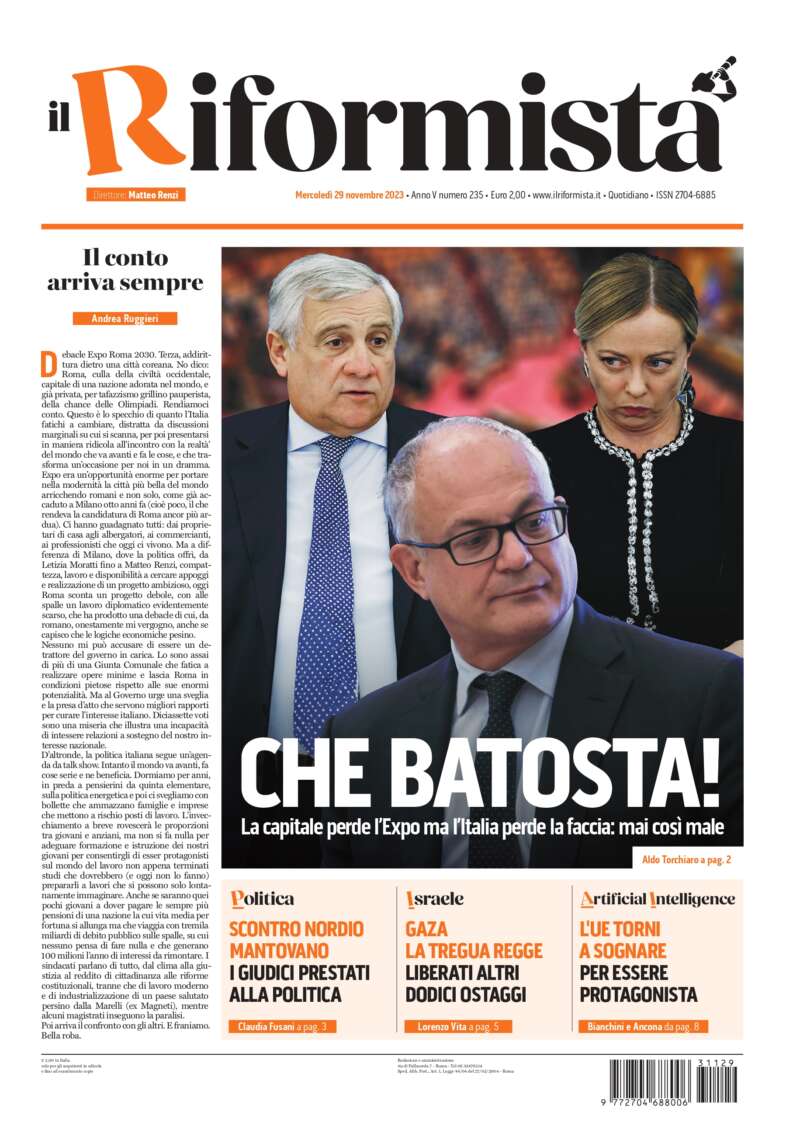 Quotidiano del 29 Novembre 2023