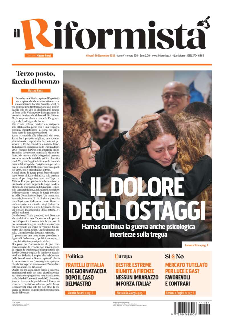 Quotidiano del 30 Novembre 2023