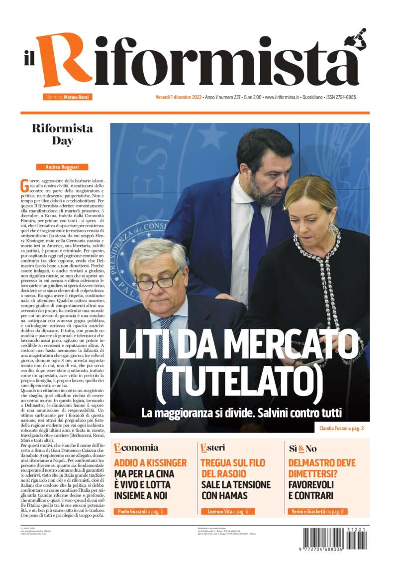 Quotidiano del 1° Dicembre 2023