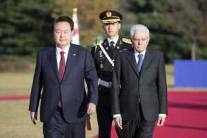 Il presidente Sergio Mattarella in Corea del Sud