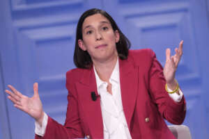 Foto Mauro Scrobogna /LaPresse
08-11-2023 Roma (Italia) – Politica – RAI – trasmissione Porta a Porta
Nella foto: Elly Schlein PD ospite della trasmissione condotta da Bruno Vespa

November 08, 2023 Rome (Italy) – Politics- RAI – Porta a Porta broadcast
In the photo:  Elly Schlein PD guest of the program conducted by Bruno Vespa