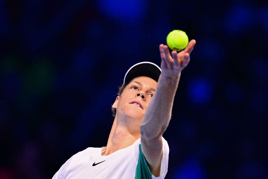 Foto Marco Alpozzi/LaPresse 16 Novembre 2023 Torino – Italia –  Sport – Tennis Nitto ATP Finals –  Jannik SINNER (ITA) ) vs Holger RUNE (DEN) 
Nella foto: Jannik Sinner (Italia)
 

November 16, 2023 Turin – Italy –  Sport – Tennis Nitto ATP Finals – Jannik SINNER (ITA) ) vs Holger RUNE (DEN) 
In the pic:   
Jannik Sinner (Italia)