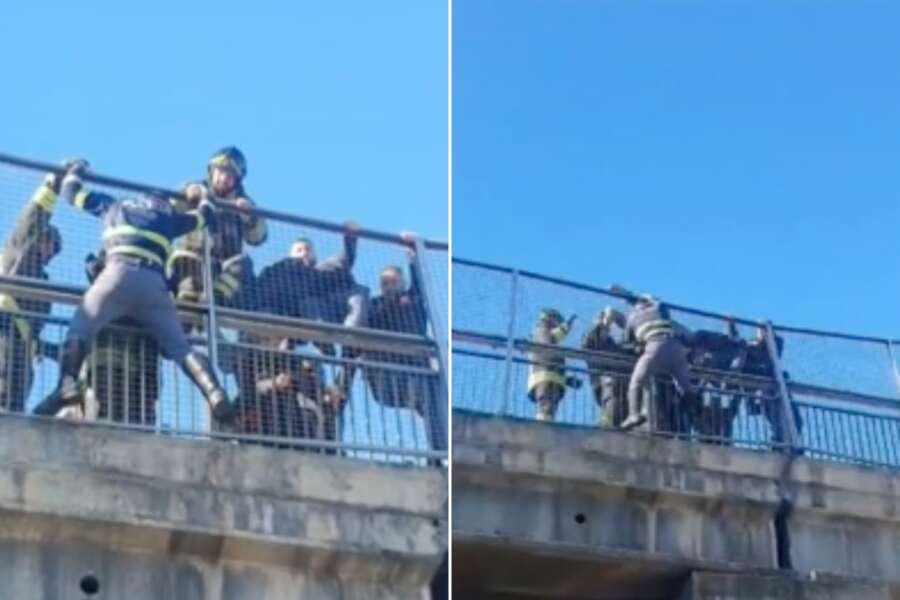 Malpensa, il blitz del poliziotto che salva un uomo dal suicidio: “Mi sono arrampicato su un camion e abbiamo rischiato di cadere, ma è andata bene”