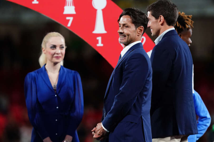 Foto Spada/LaPresse  08 agosto   2023 – Monza , Italia – sport, calcio -Monza vs Milan – 1^ Trofeo Silvio Berlusconi  – Stadio U-Power . Nella foto: Pier Silvio Berlusconi 
August  08  ,  2023 Monza   , Italy – sport, calcio – Monza vs Milan –  1^  Silvio Berlusconi trophy –  U-Power Stadium . In the pic: Pier Silvio Berlusconi