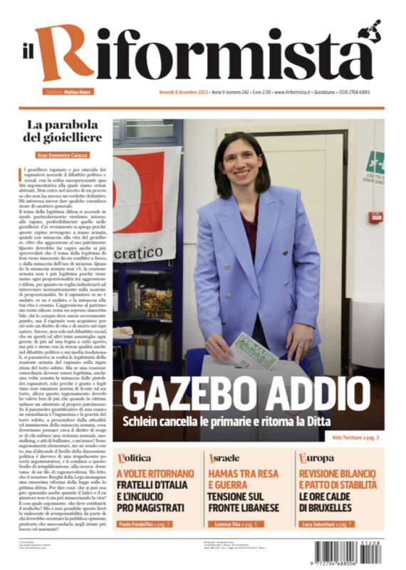 Quotidiano dell’8 Dicembre 2023