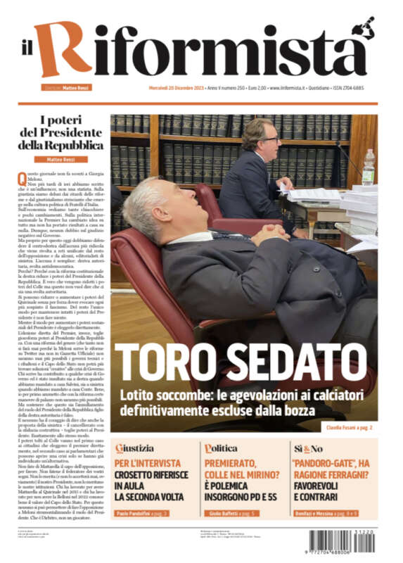 Quotidiano del 20 Dicembre 2023