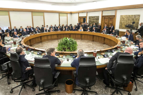 Foto Roberto Monaldo / LaPresse
27-06-2018 Roma
Politica
Plenum straordinario del Csm
Nella foto Un momento del Plenum

Photo Roberto Monaldo / LaPresse
27-06-2018 Rome (Italy)
Extraordinary plenum of the Superior Council of the Judiciary