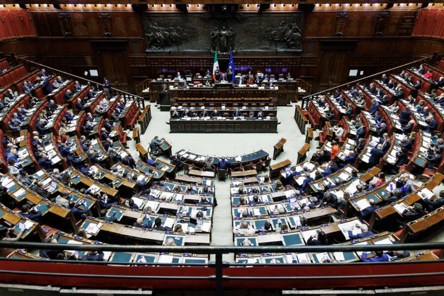 Foto Roberto Monaldo / LaPresse
28-12-2023 Roma 
Politica
Camera dei deputati – Legge di Bilancio
Nella foto L’aula durante le votazioni sugli emendamenti

28-12-2023 Rome (Italy)
Politics
Chamber of deputies – Budget law
In the pic Voting on amendments