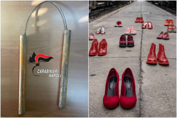 Non lavora ma beve, piccolo uomo tenta di strangolare la compagna con un nunchaku Non lavora ma beve, piccolo uomo tenta di strangolare la compagna con un nunchaku