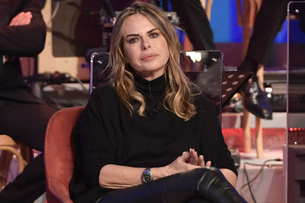 Foto Mario Cartelli/LaPresse21-11-2018 Roma, Italia SpettacoloQuinta puntata del Maurizio Costanzo Show registrata presso gli studi VoxsonNella foto: Paola PeregoPhoto Mario Cartelli/LaPresseNovember 21st, 2018 Rome, ItalyEntertainementMaurizio Costanzo Show tv program fifth episode recorded at Voxson studiosIn the photo: Paola Perego