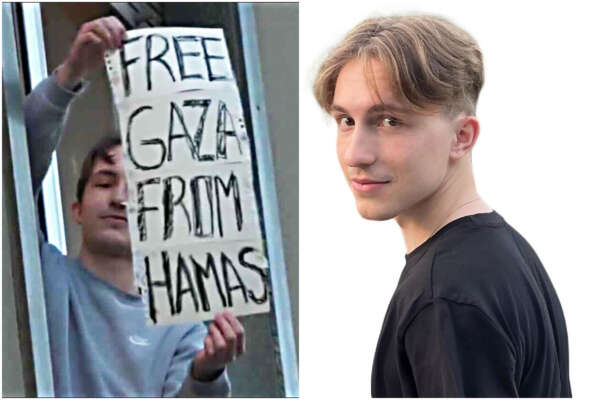 Mihael e gli insulti allo striscione “Free Gaza from Hamas”, messaggio ai giovani: “Agite. Basta paura e disinformazione”